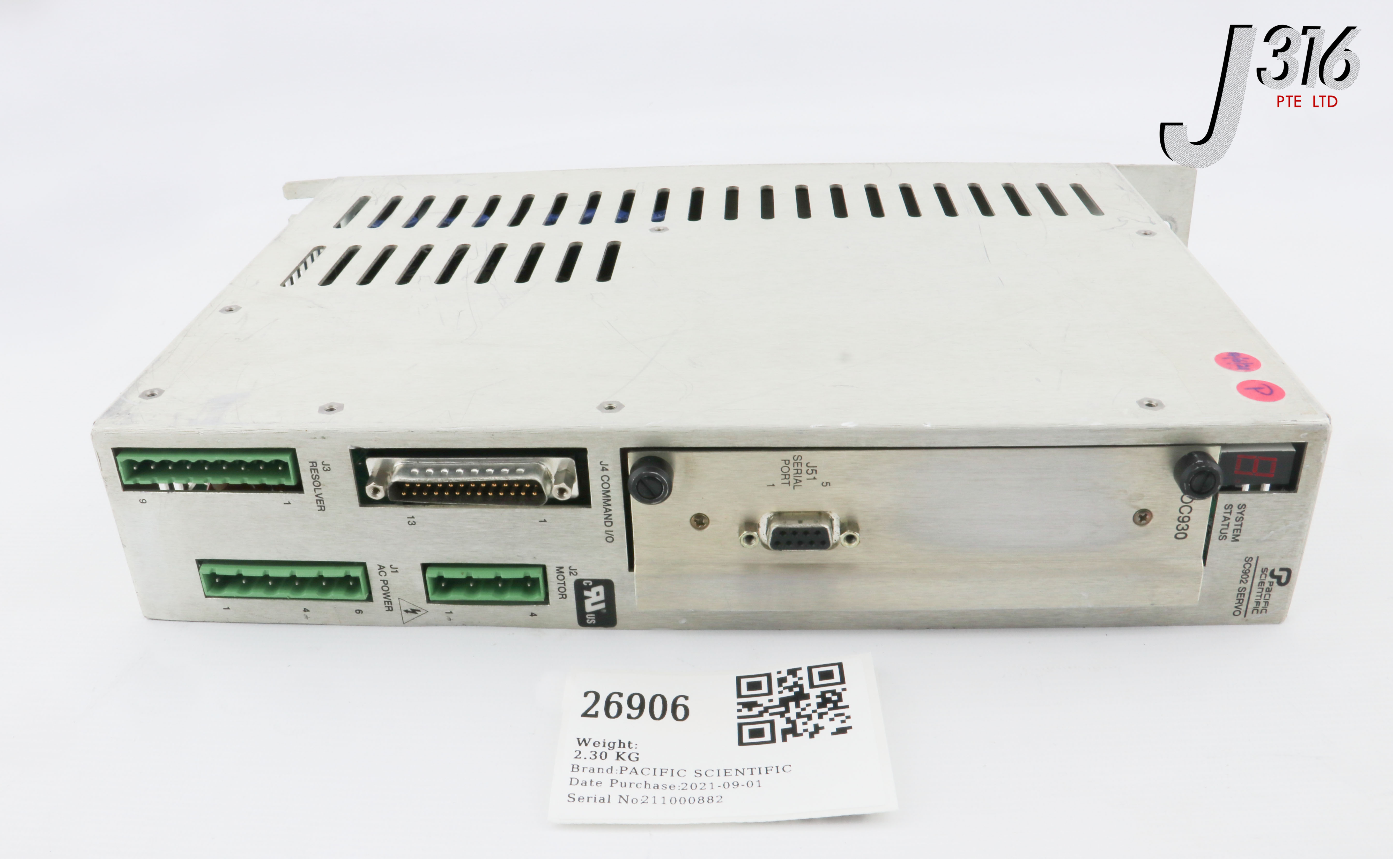 26906 PACIFIC SCIENTIFIC SERVO DRIVE, SC902 SERVO SC902-001-01